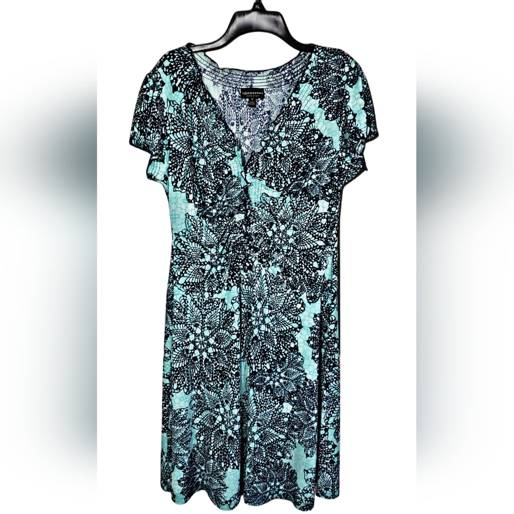 Womens' Multicolored Print Midi Dress